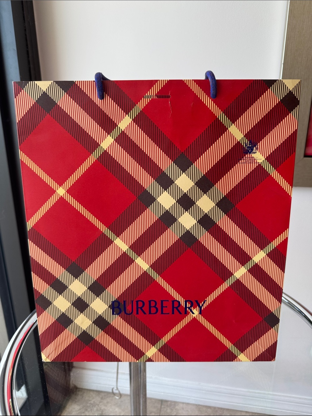Authentic Burberry gift bag.